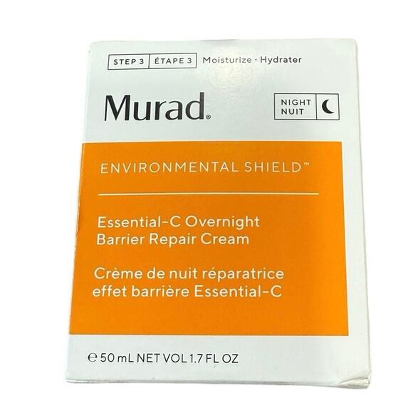 NIB Murad Essential Vitamin C Overnight Barrier Repair Cream Full Size 1.7 oz - Picture 2 of 9